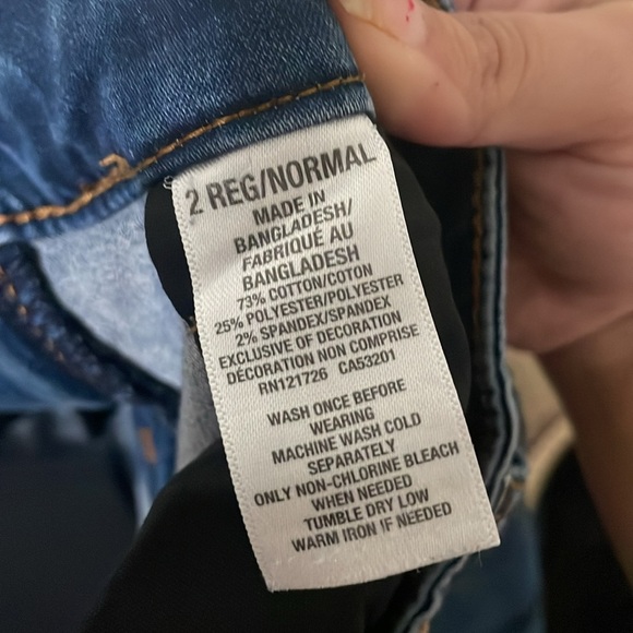 Aeropostale High Waisted Denim Jegging Size 2 - Picture 5 of 10